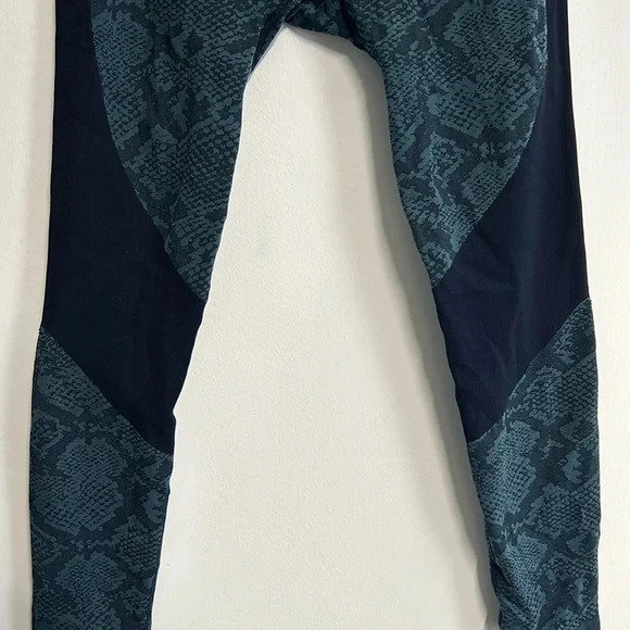 Joy Lab Snake Skin Print Leggings Women's L Fold Over Waist‎ Athleisure Athletic - Picture 5 of 11